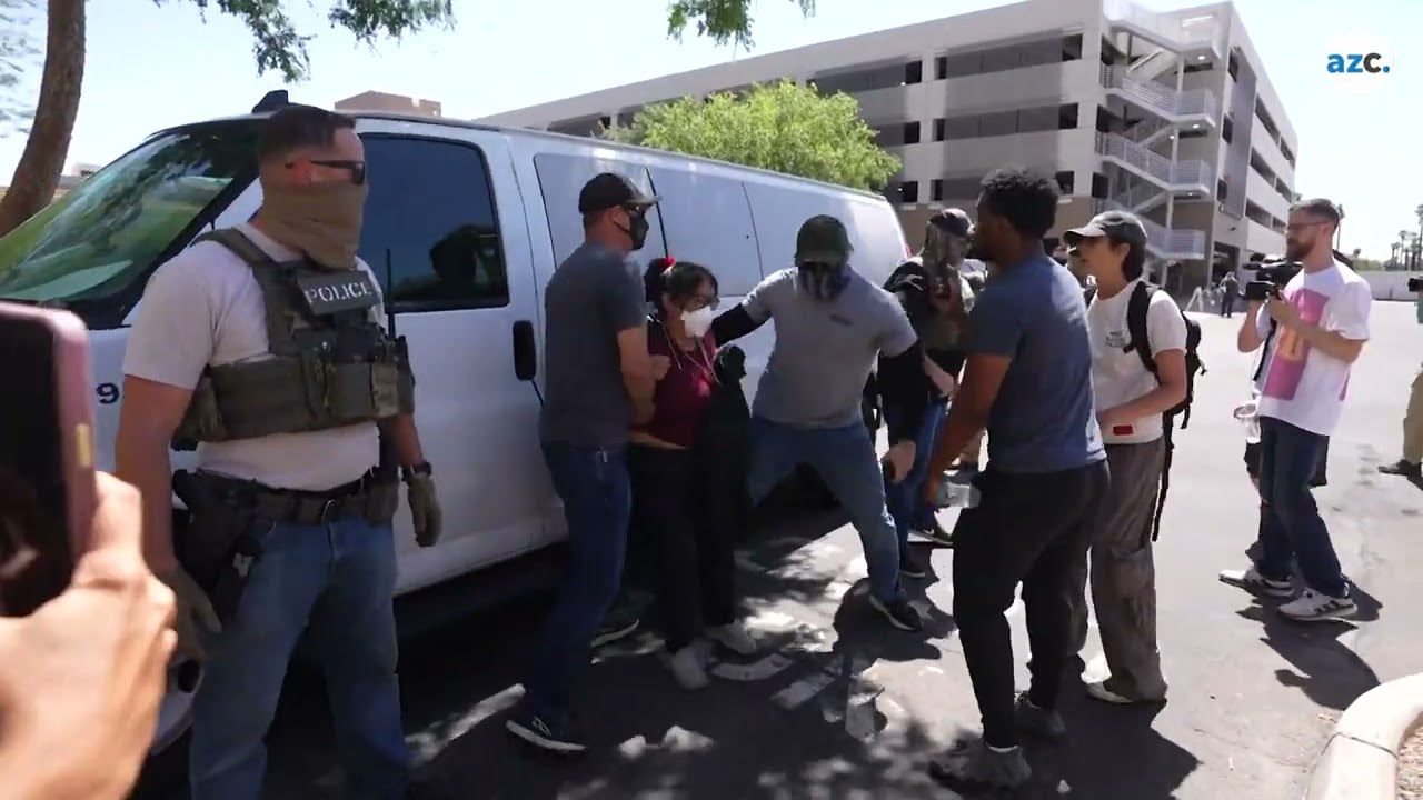Protesters and ICE agents clash during arrests