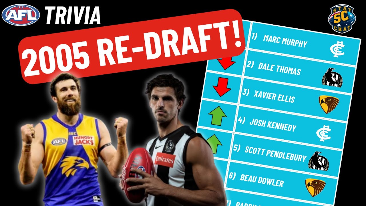 Who Goes Pick 1 Now? Re-Drafting the 2005 AFL Draft (20 Years Later)