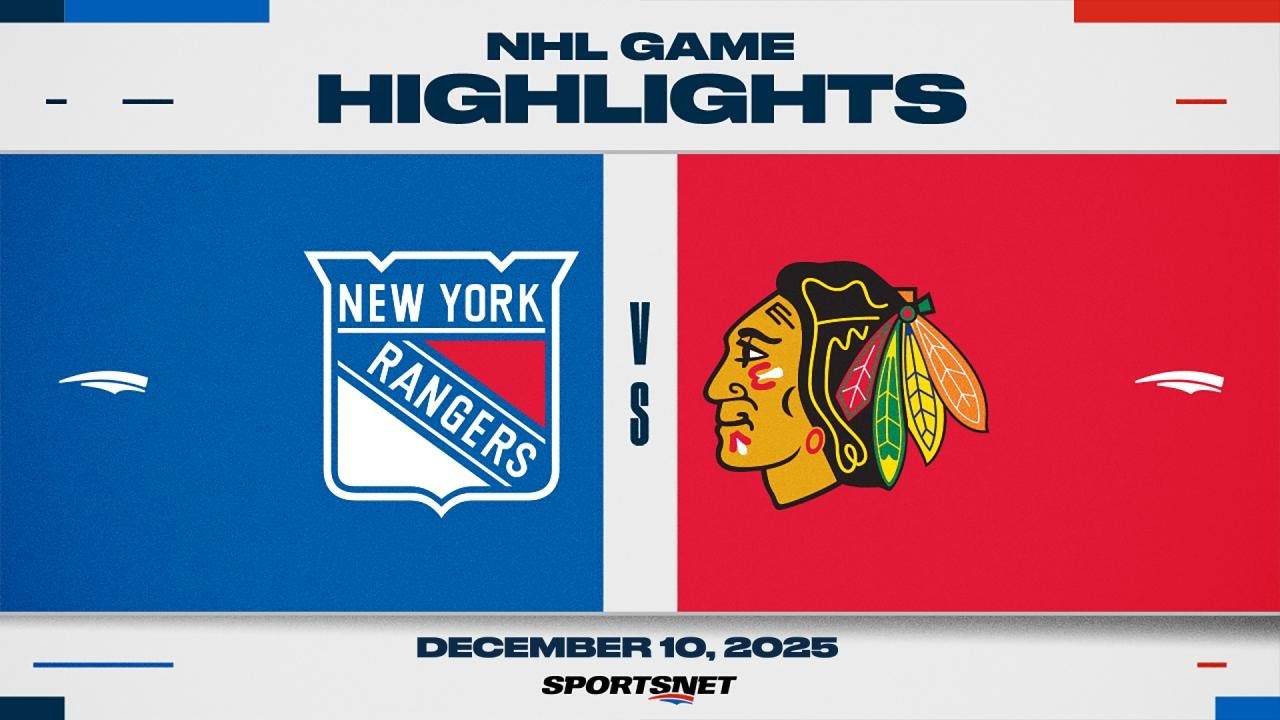 NHL Highlights | Rangers vs. Blackhawks - December 10, 2025