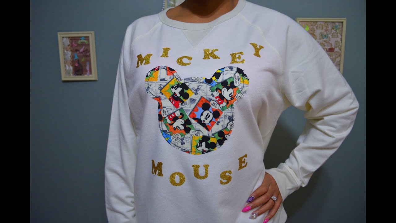 DIY Mickey Mouse SweatShirt Tutorial