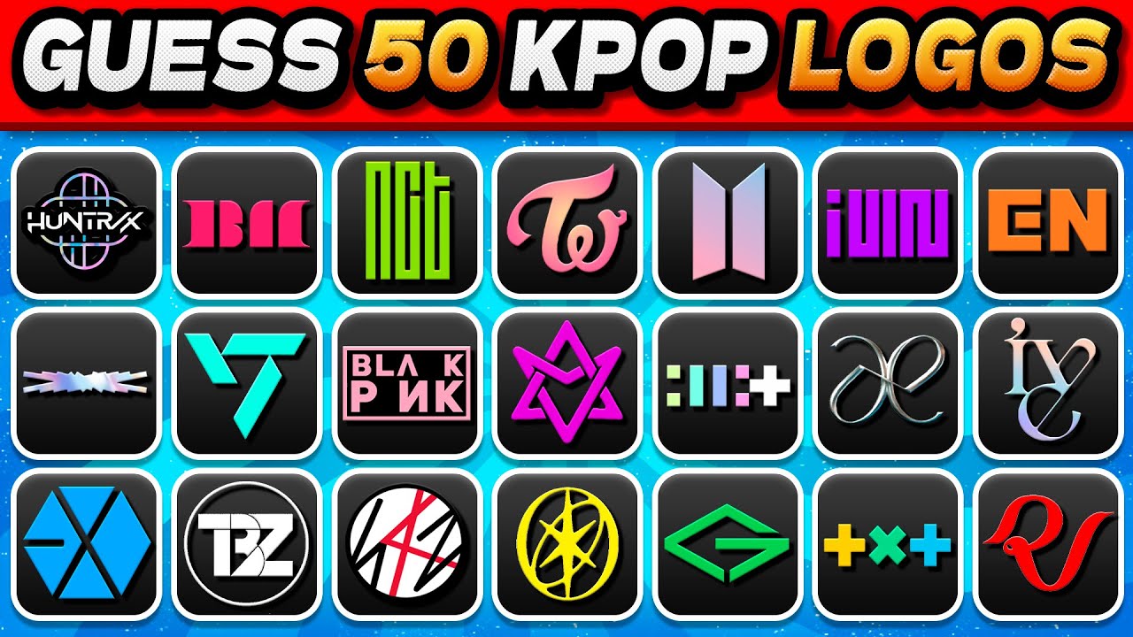 GUESS THE KPOP GROUP BY LOGO ✨ 50 Kpop Groups | Kpop Games 2025