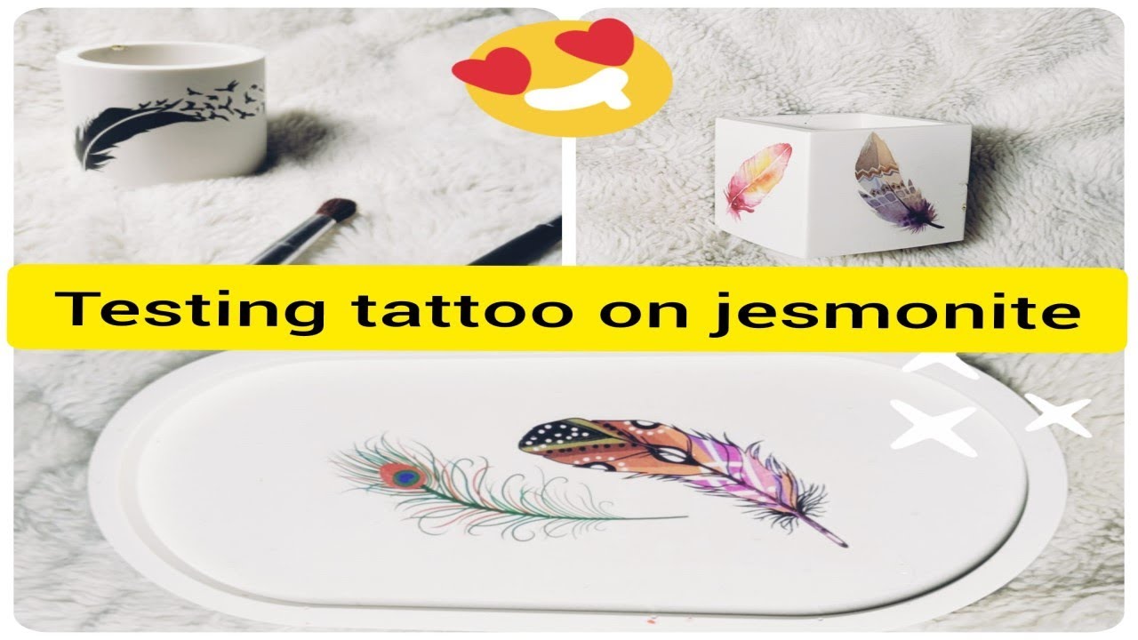 UNEXPECTED result | Testing Tattoo on Jesmonite for the first time | step by step