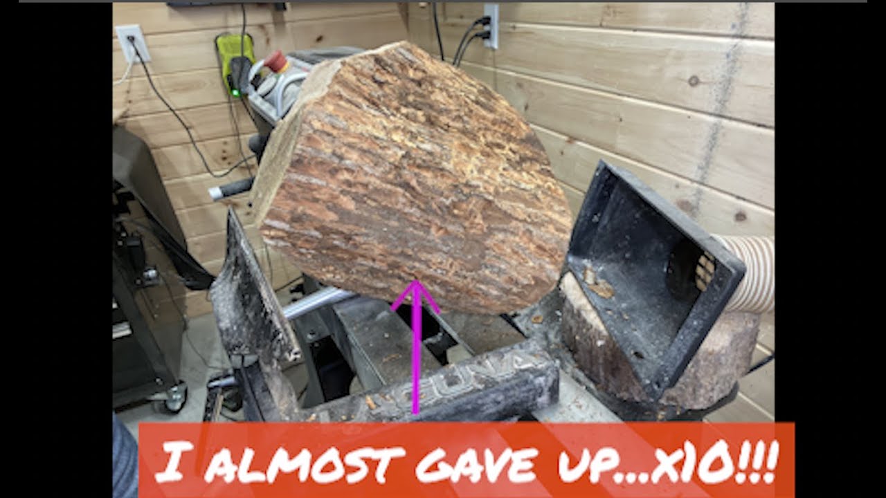 Woodturning a DIFFICULT Log to Bowl!