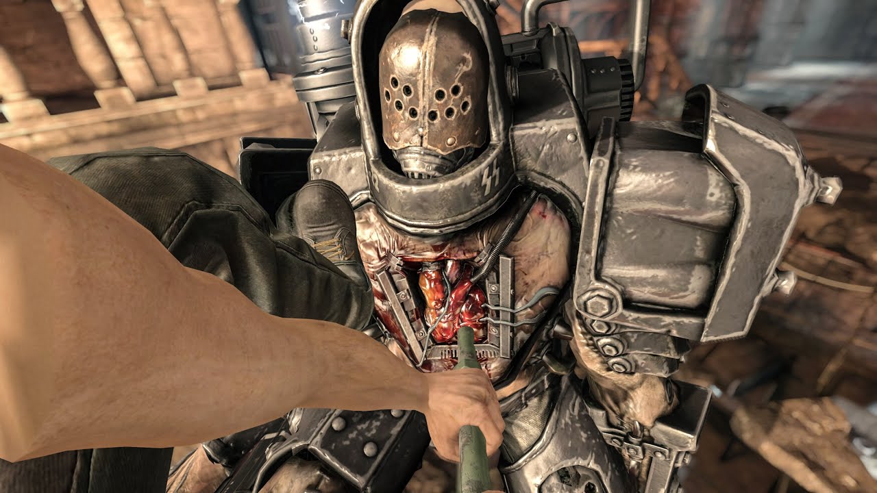 Wolfenstein The Old Blood - Stealth/Action Kills &Uuml;ber Gameplay (Wolfenstein Keep) No HUD