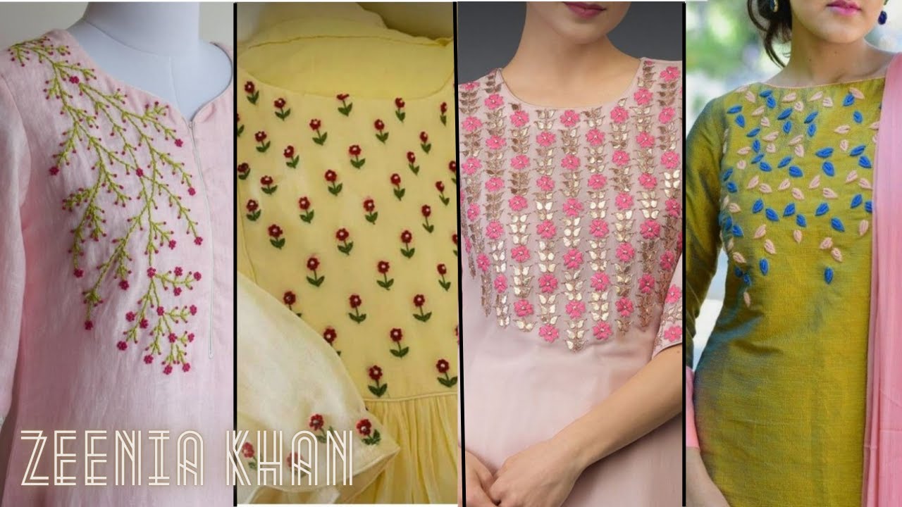 Handmade Embroidery design || Pakistani handmade embroidery dress design || Zee fashion