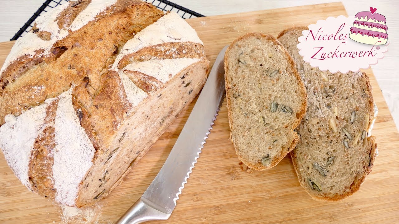 Kürbiskernbrot I lecker, knusprig und einfach herzustellen I Rezept von Nicoles Zuckerwerk