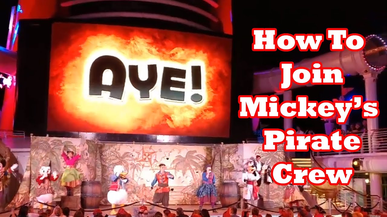 How to Join Mickey Mouse's Pirate Crew aboard Disney Cruise Line Yo Ho Yo Ho A Pirate's Life For Me