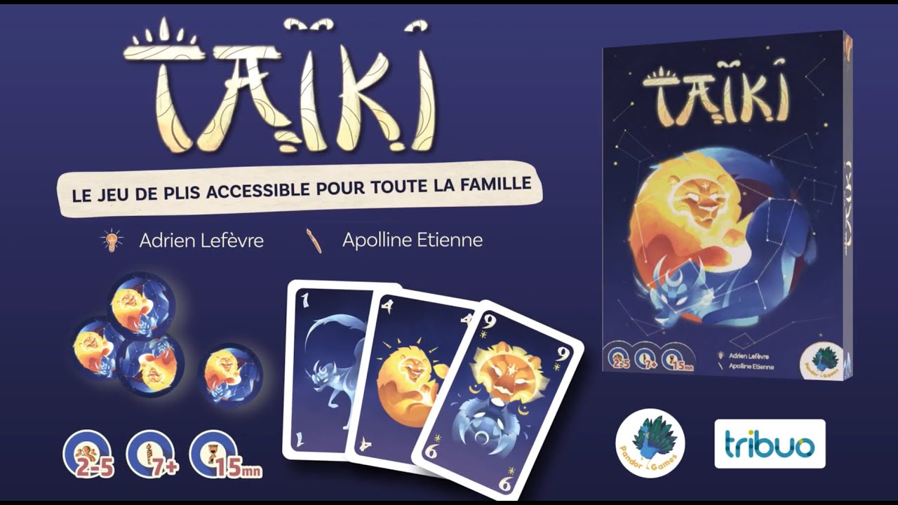 TAIKI le jeu de plis accessible pour toute la famille !
