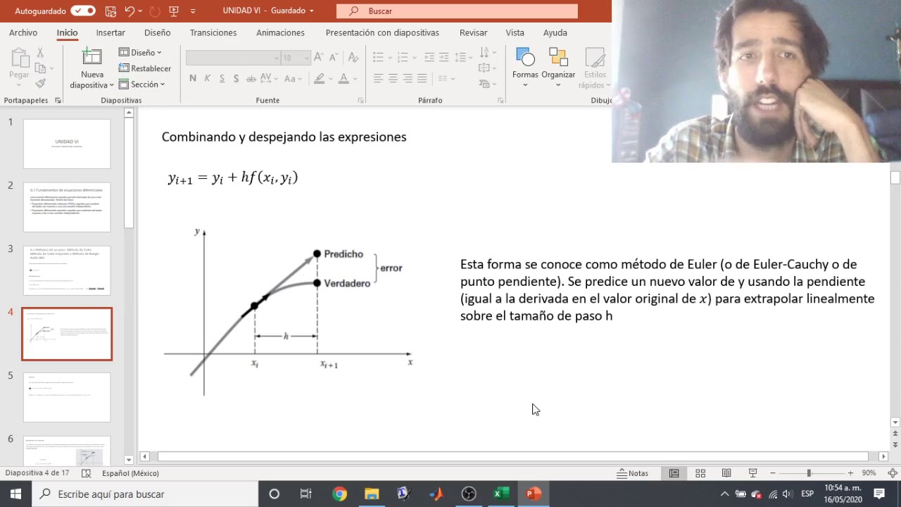 Métodos Numéricos. Unidad VI: Ecuaciones diferenciales ordinarias. Parte 1