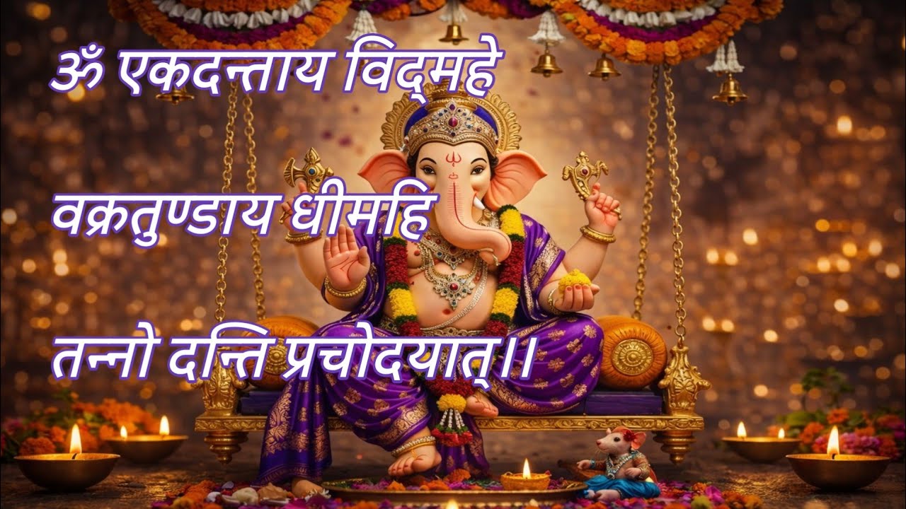 ॐ एकदंताय नमः | श्री गणेश जी का चमत्कारी मंत्र | Ganesh Mantra Nonstop | Vighnaharta Ganesh Mantra