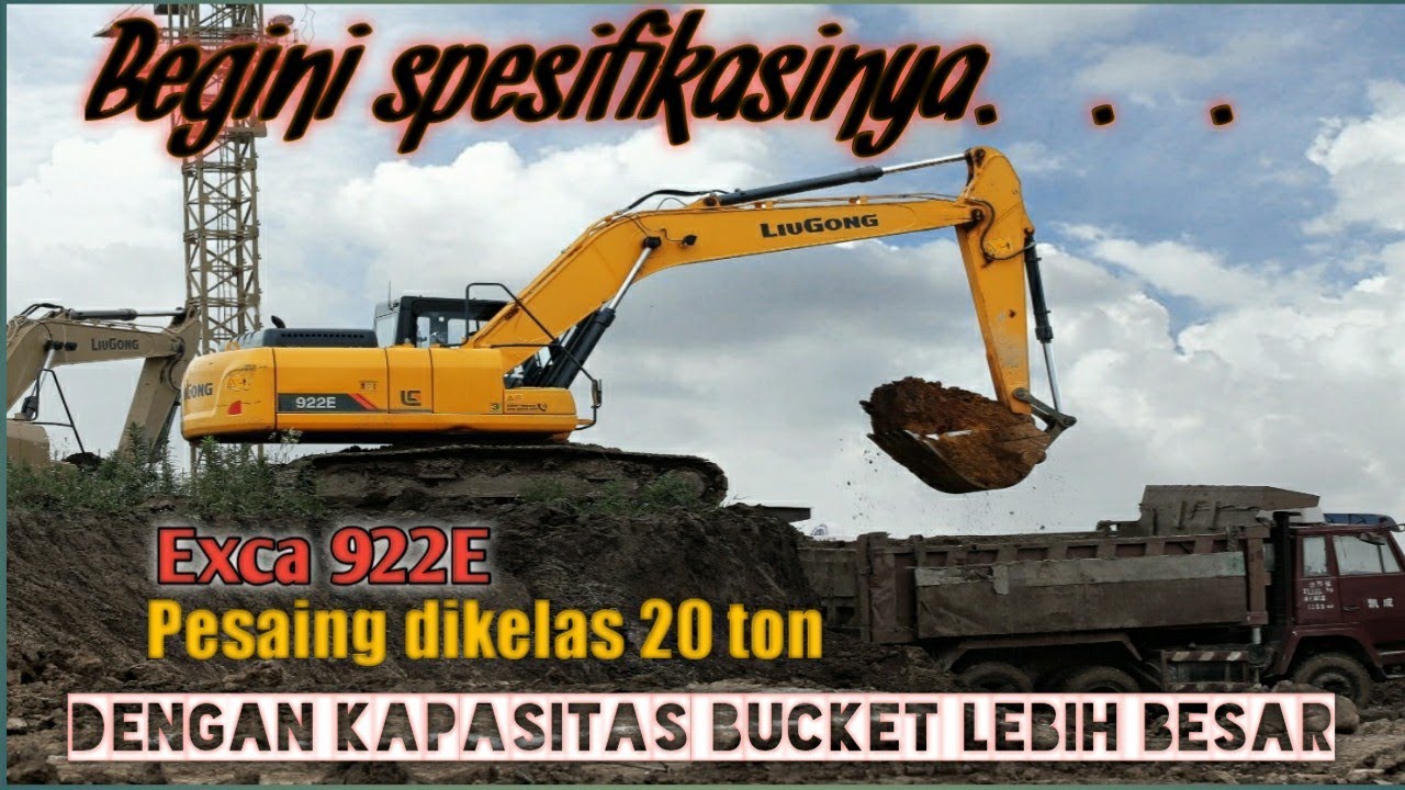 Review unit Liugong 922E Engine cummins QSB7 #excavator #922E # inline hydraulic #alatberat #cummins
