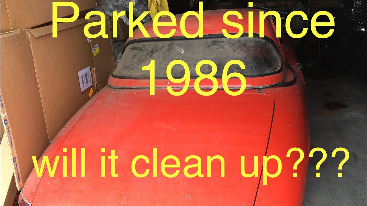 Abandoned in 1986, rare sports car finally gets cleaned!
