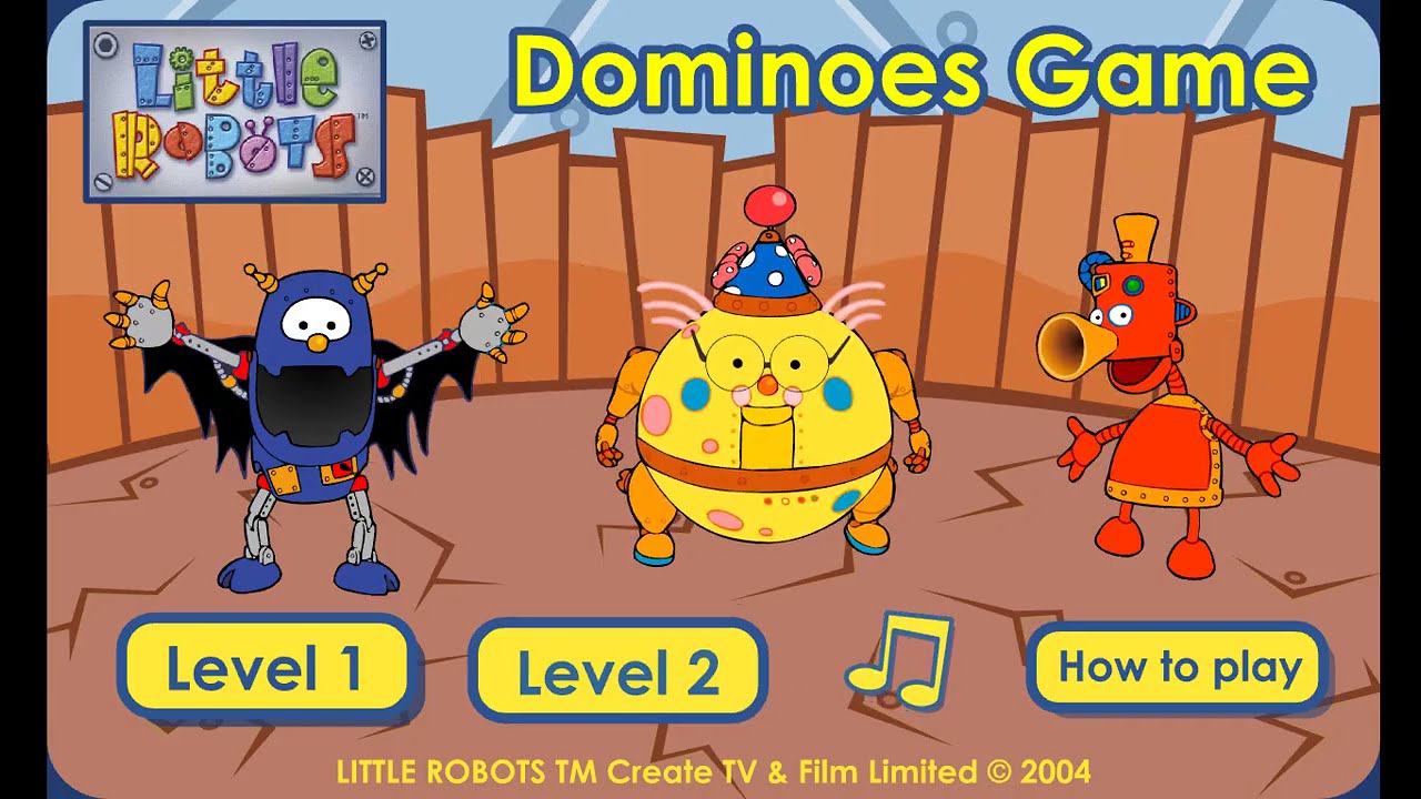 Little Robots Dominos Game