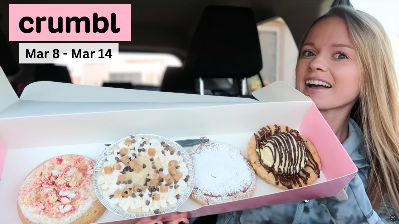 NEW Crumbl cookies this week | Cookie Dough Pie, Skillet Cookie, Peanut Butter Munch Cookie