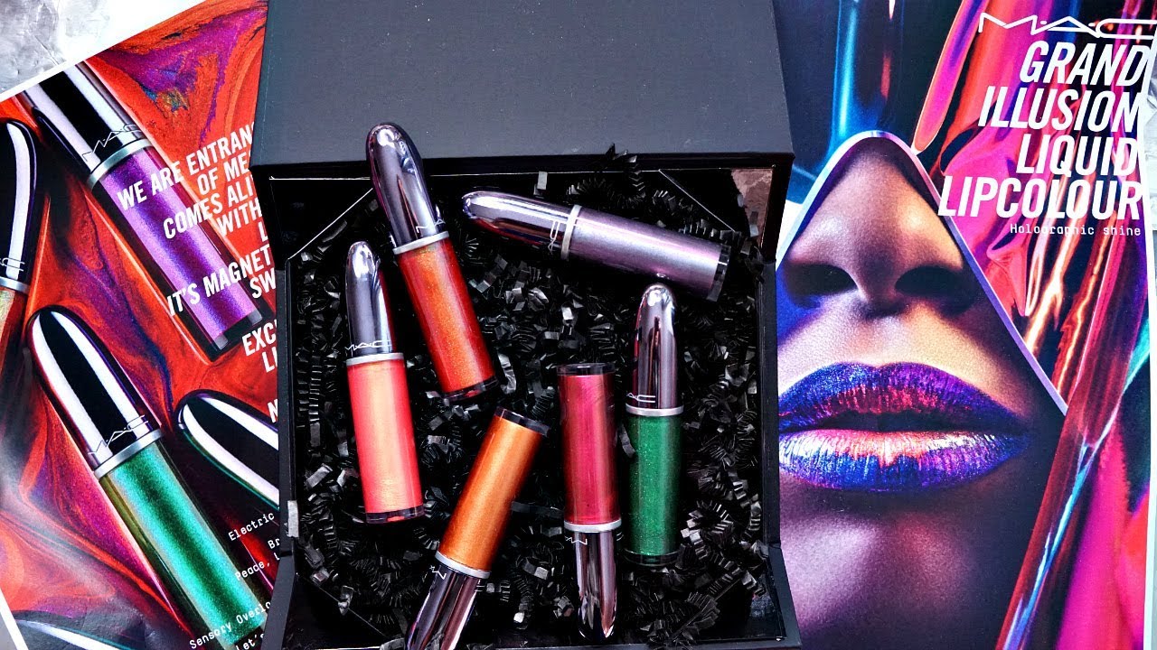 NEW MAC Grand Illusion Glossy Liquid Lipcolour | REVIEW & SWATCHES
