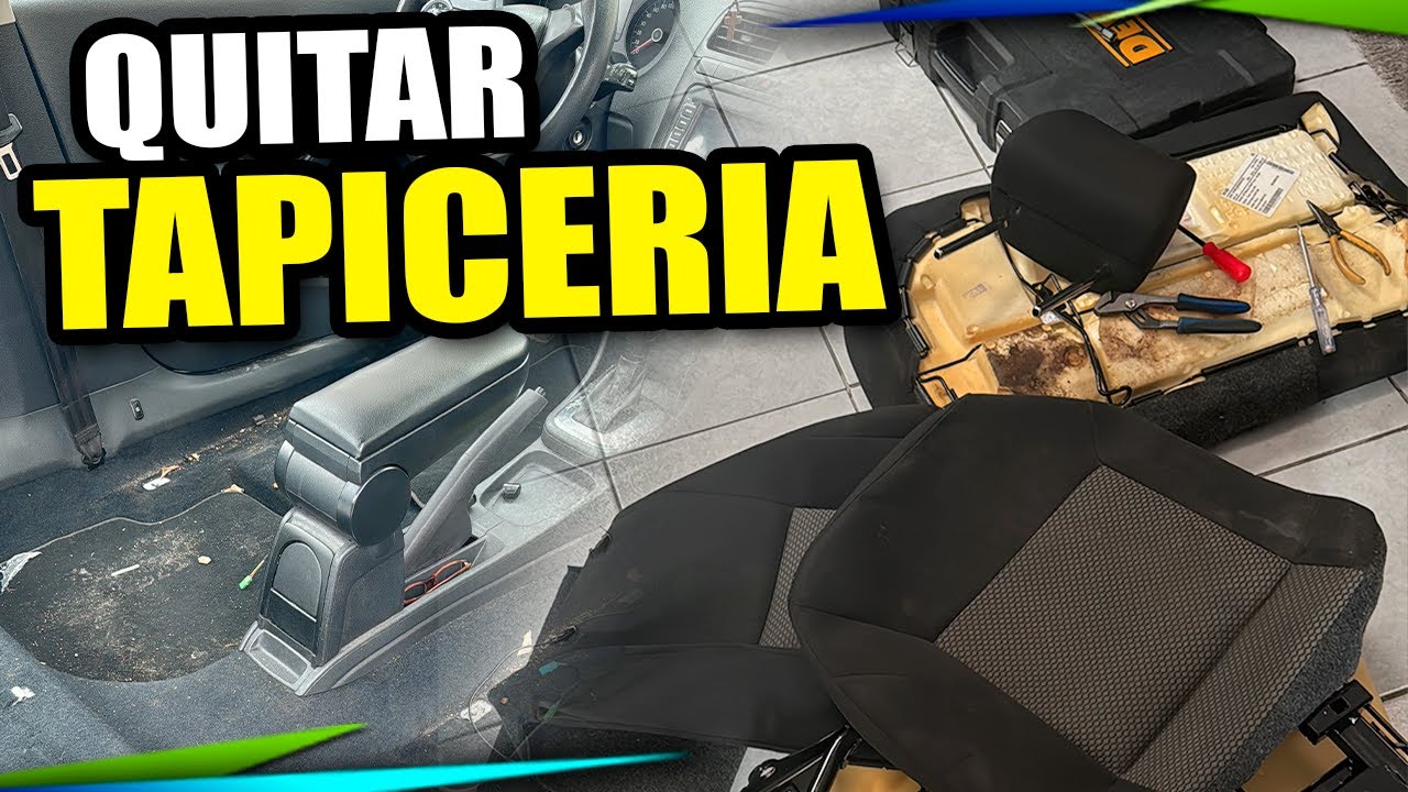 Como quitar la TAPICERIA de los asientos de tu carro PARA LAVALOS