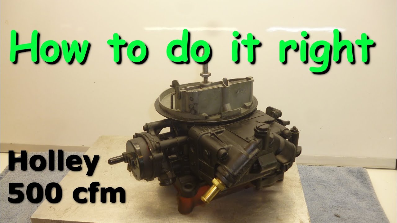 Complete rebuild of a 2 barrel marine Holley Carb 500 cfm for high performance.