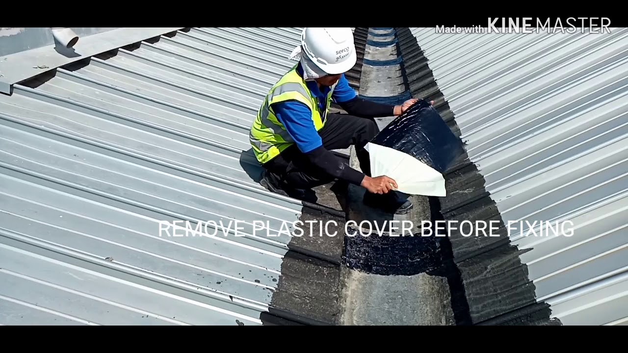# HOW TO FIX BITUSTIK 15  IN ROOF GUTTER