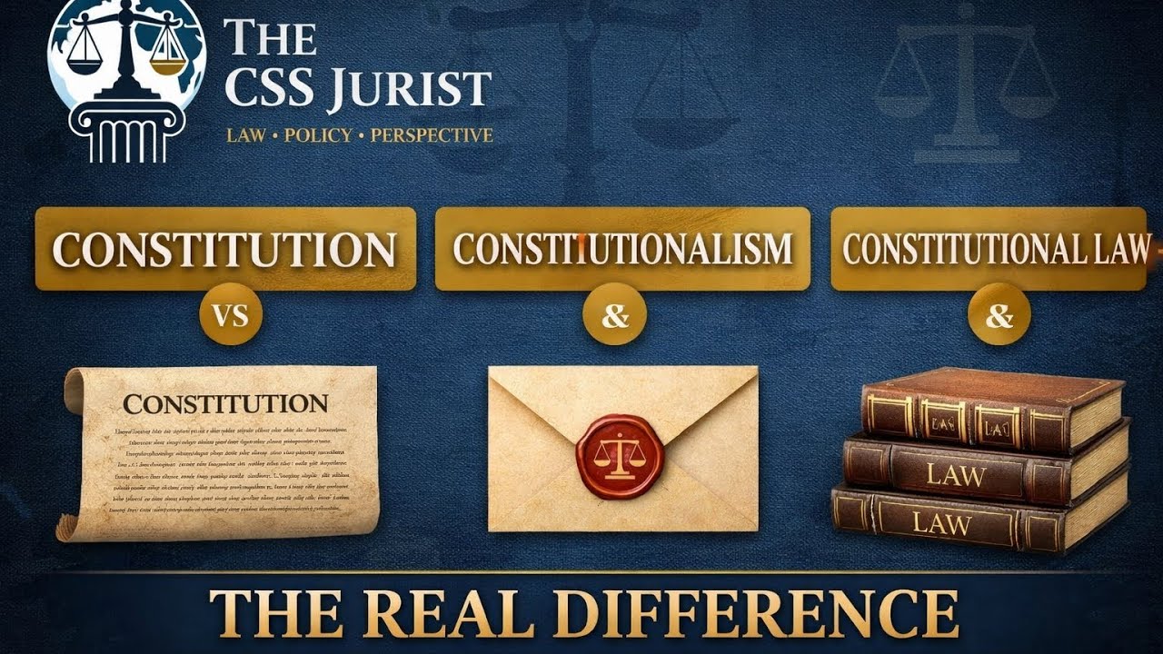 The Real Difference Between Constitution, Constitutional Law & Constitutionalism