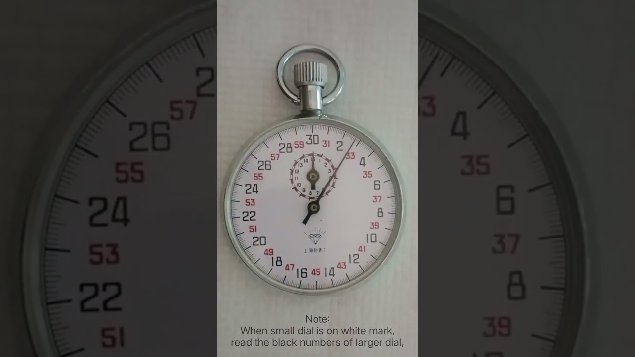 Analogue stopwatch | How analogue stopwatch works? | How to read from analogue stopwatch?