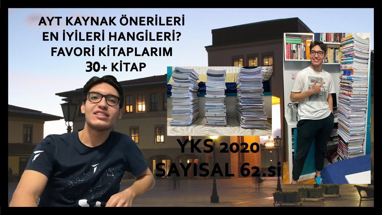 YKS SAYISAL 62.sinden AYT KAYNAK ÖNERİLERİ! | BANA İLK 100 GETİREN KİTAPLAR | 30+ KİTAP YORUMLUYORUM