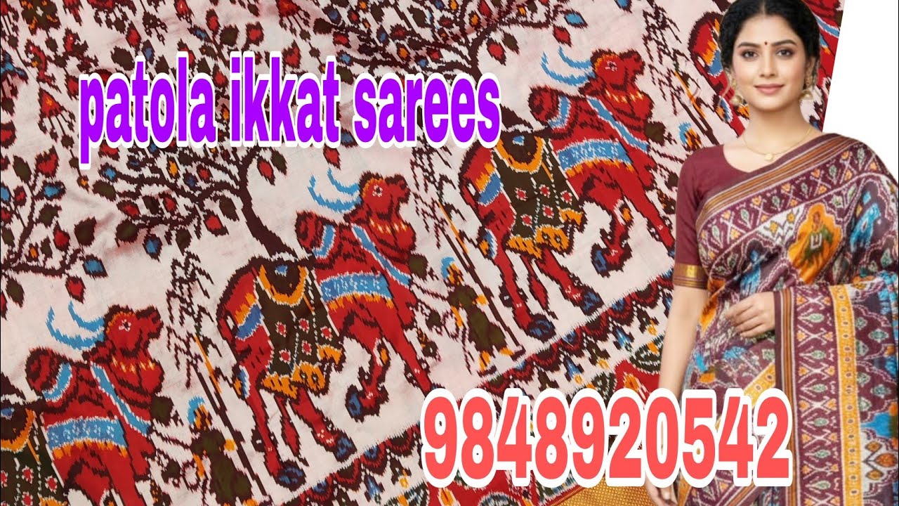 Ikkat patola  || sarees  || wholesale price || 9848920542