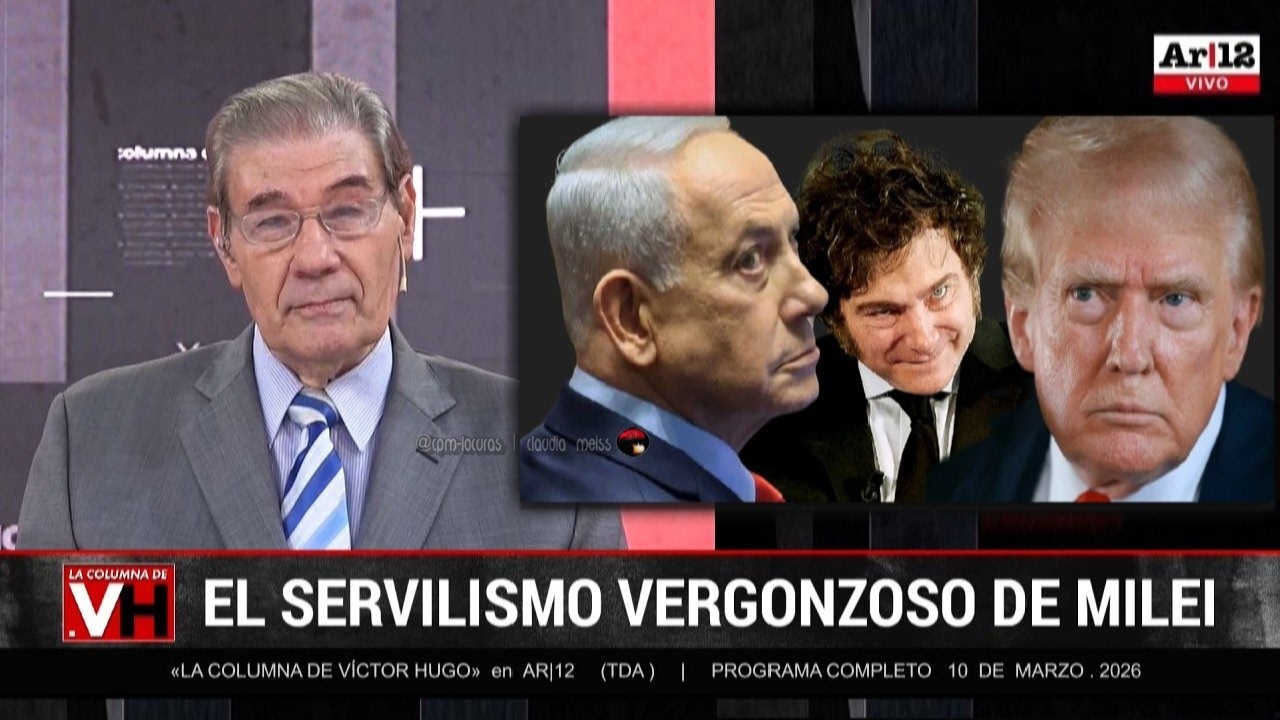 «LA COLUMNA DE VÍCTOR HUGO» en AR|12 (TDA) | Programa completo 10 de marzo 2026