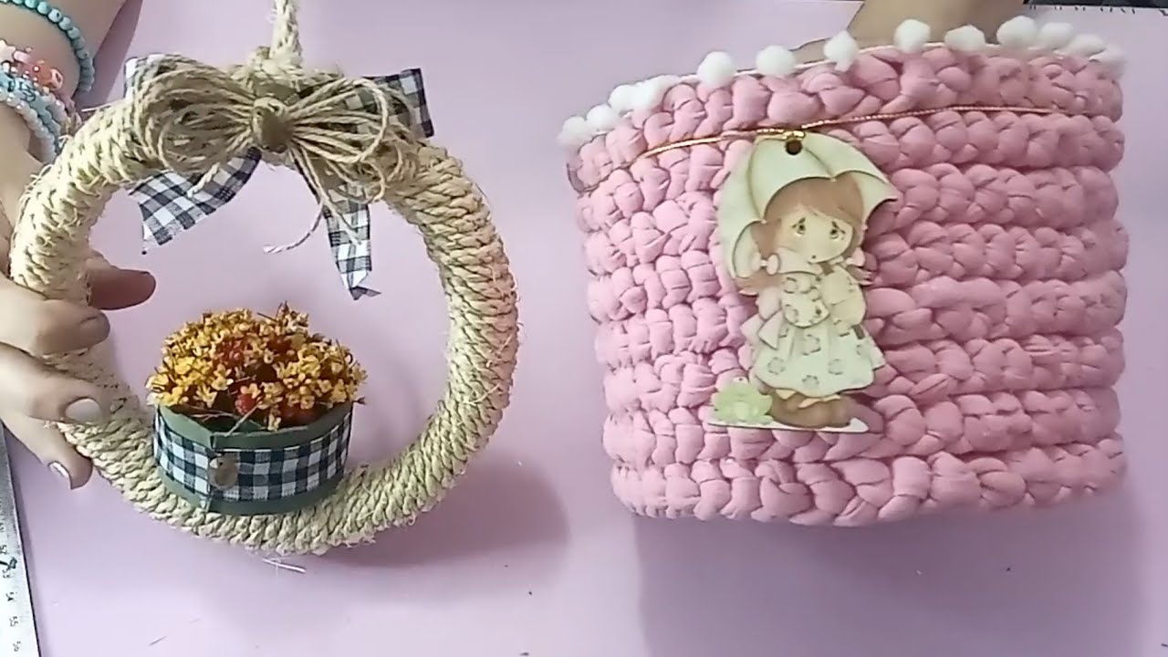 DIY 2 IDEIAS COM UM BALDE QUEBRADO E VELHO !!!! VOCÊ VAI QUERER FAZER !!!