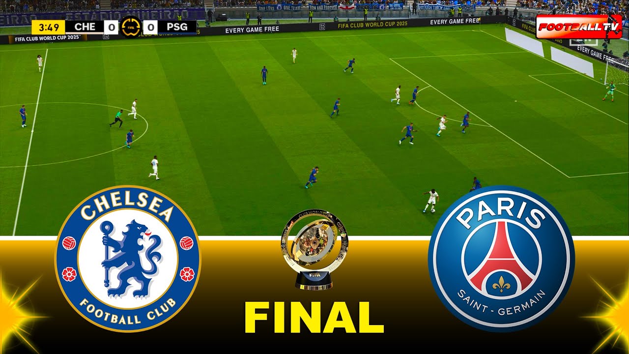 CHELSEA vs PSG Final | FIFA Club World Cup 2025 USA | Full Football Match | Pes 21 eFootball