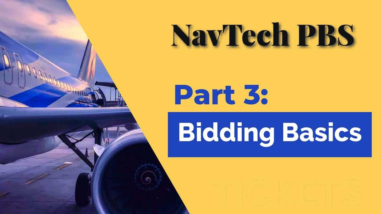 GoJet Airlines Pilot Group NavTech PBS Tutorial Part 3: Bidding Basics