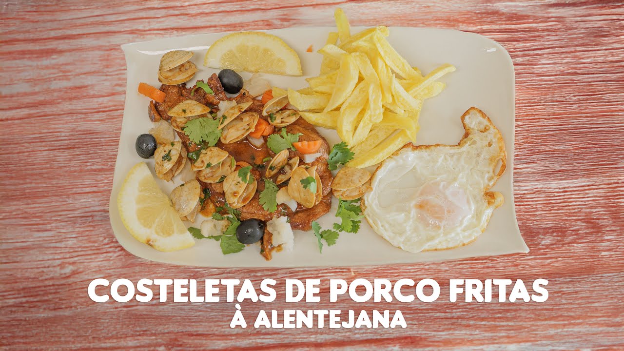 Costeletas de Porco Fritas à Alentejana