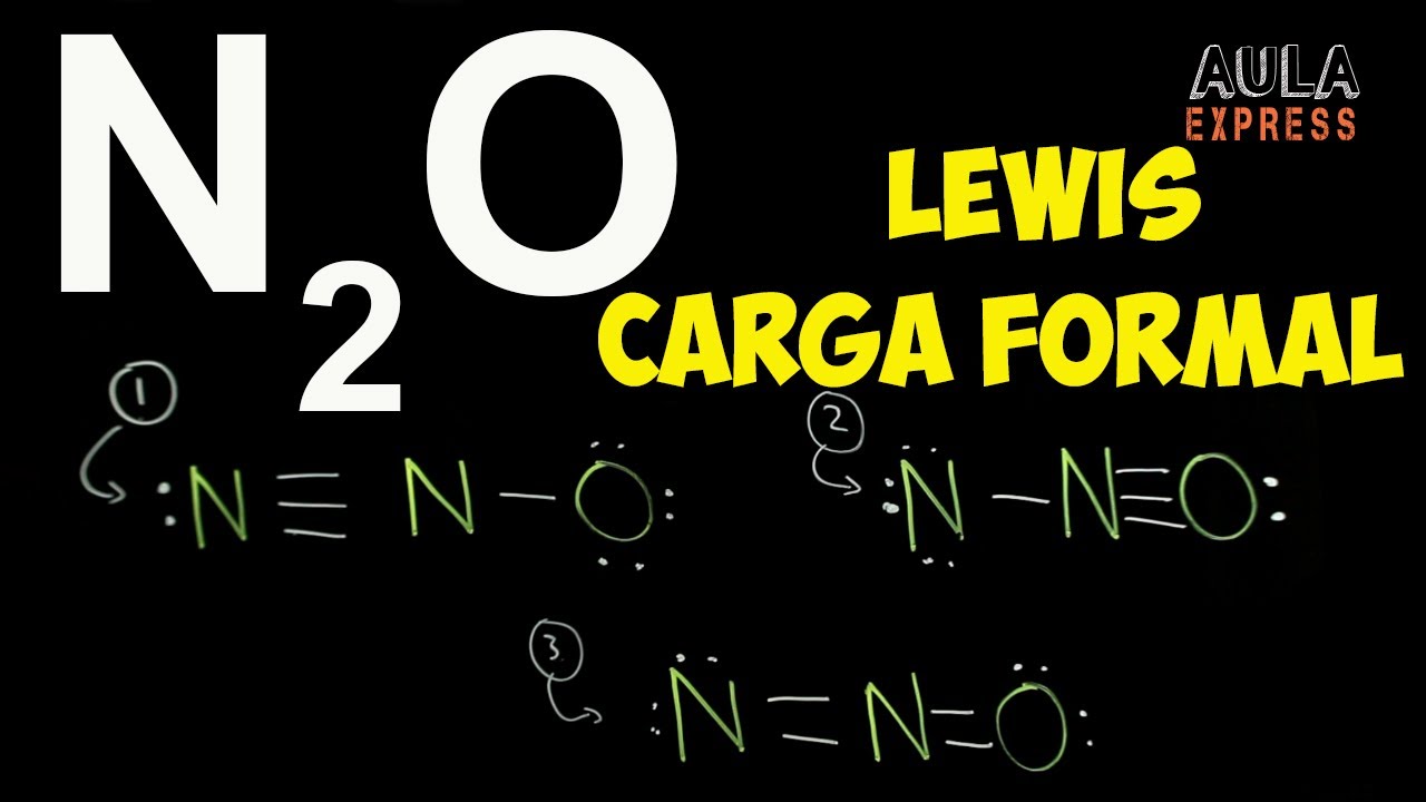 QUIMICA Estructura de Lewis de  N2O y carga formal AULAEXPRESS