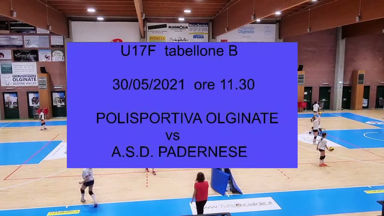 U17 - tabellone B - POL. OLGINATE vs A.S.D. PADERNESE - 30/05/2021