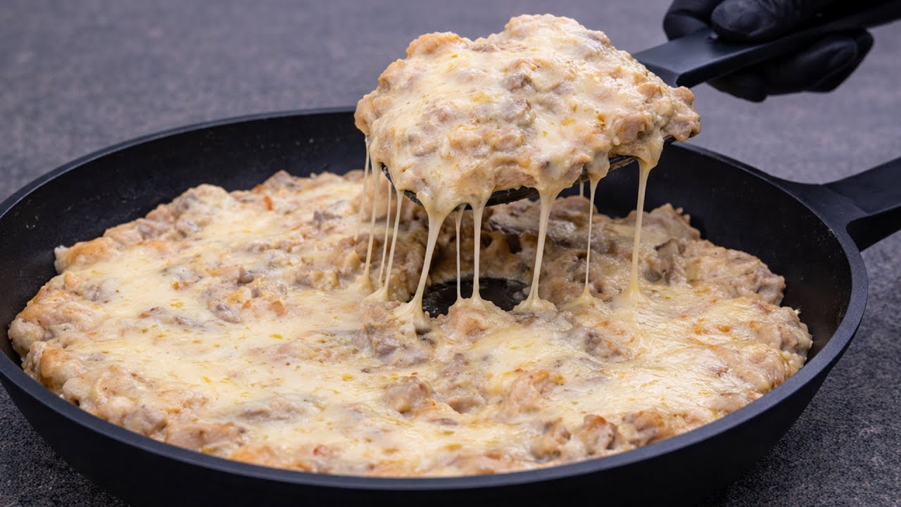Жюльен на сковороде без духовки! Быстрый и Вкусный рецепт с курицей и грибами