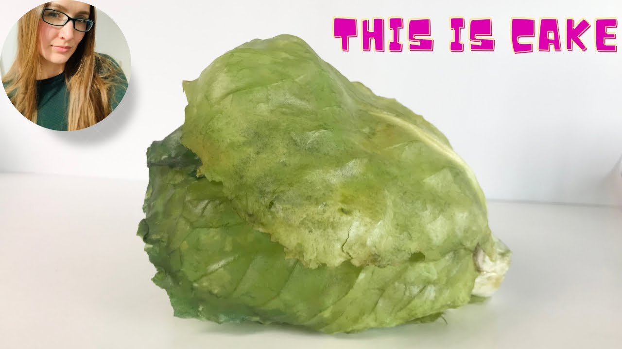 This cabbage is actually a CAKE! Satisfying hyperrealistic cake decorating tutorial.