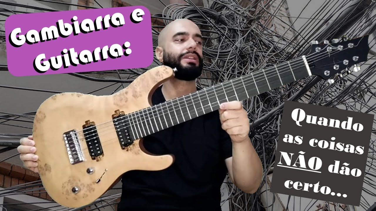Gambiarra Vs Guitarra 8 cordas (Pt. 2): Montar uma 