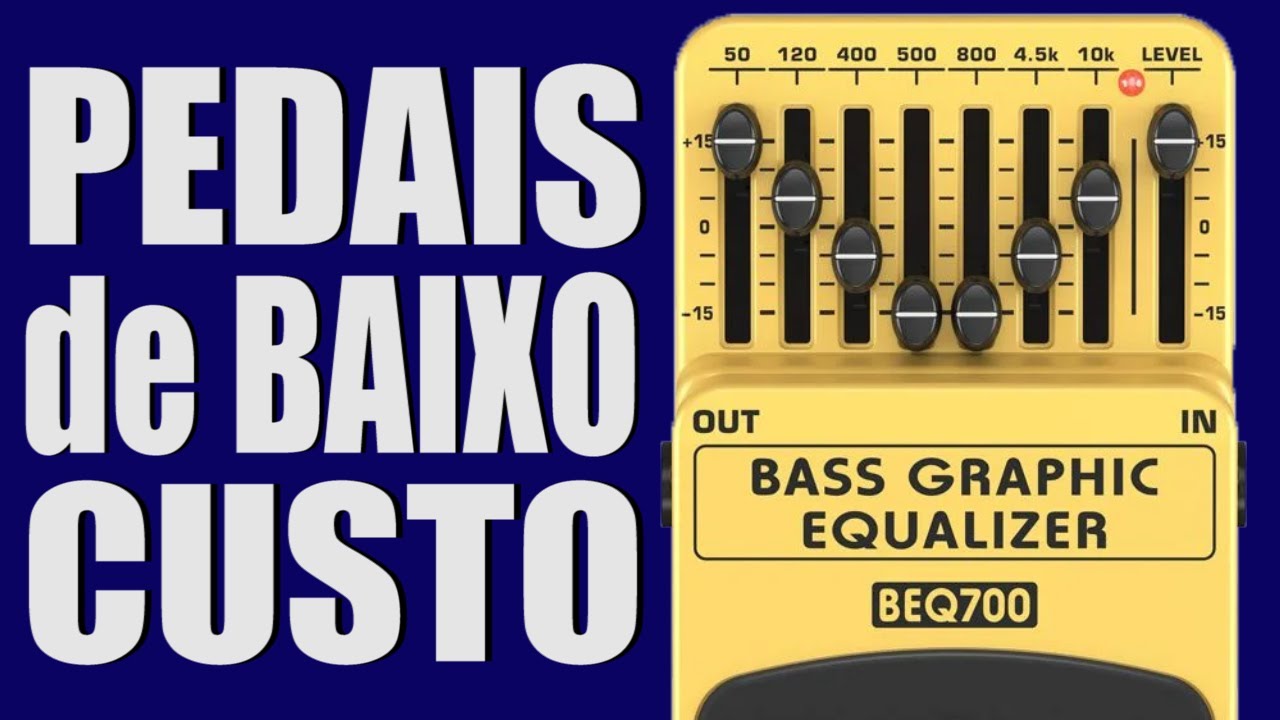 Pedais de Baixo Custo BEHRINGER BASS GRAPHIC EQUALIZER - BEQ700