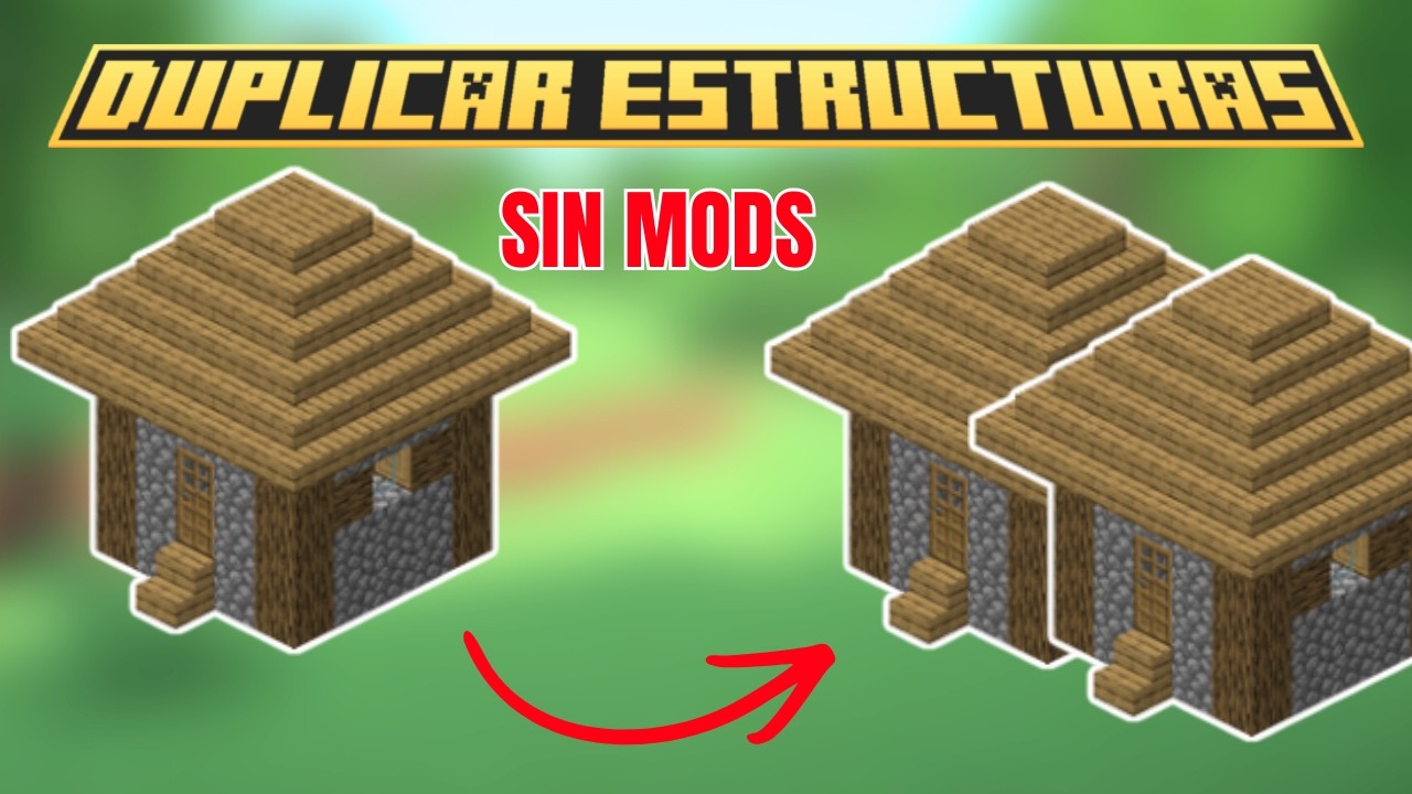 Como DUPLICAR ESTRUCTURAS en Minecraft SIN MODS