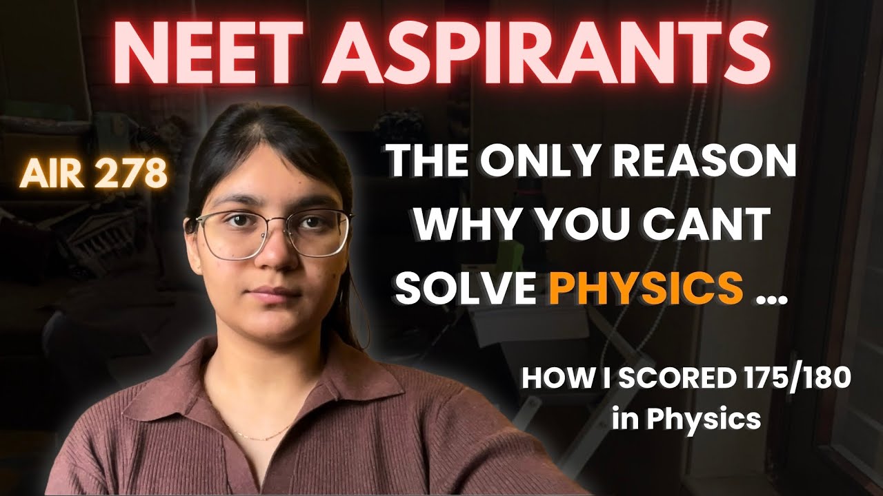 NEET Topper&rsquo;s Strategy to Master PHYSICS 🤫‼️ Nobody will Tell you This ⚠️