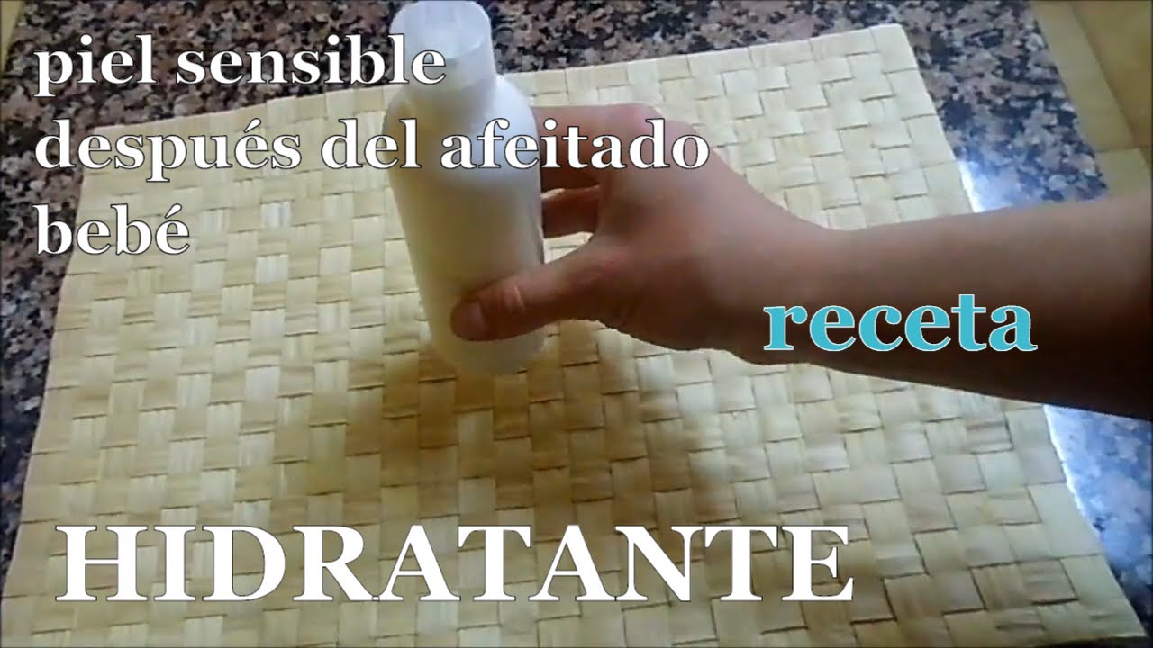 Crema HIDRATATNE para PIEL SENSIBLE con emulsionante  LECITINA de SOJA (loción  NATURAL)