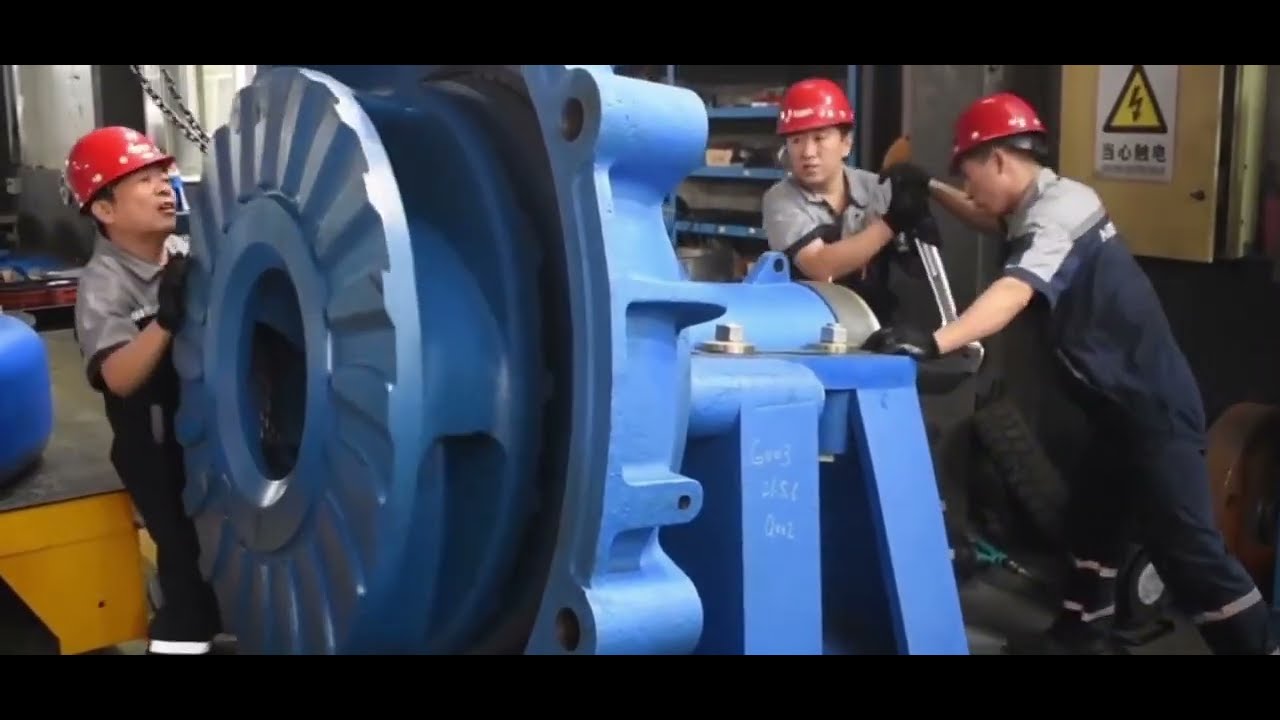 Assembling super-large water pumps for hydropower stations