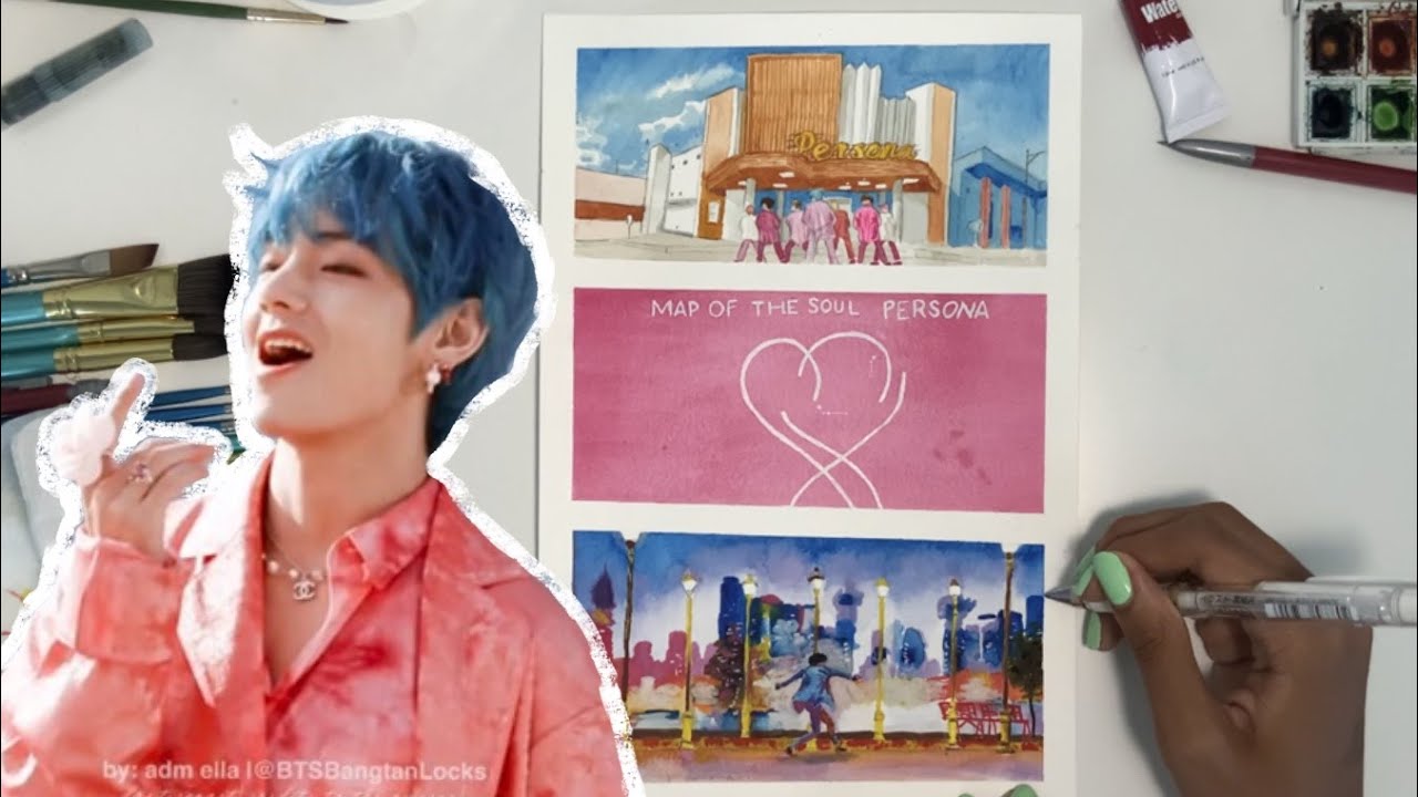painting kpop mv scenes #1-BTS Boy With Luv