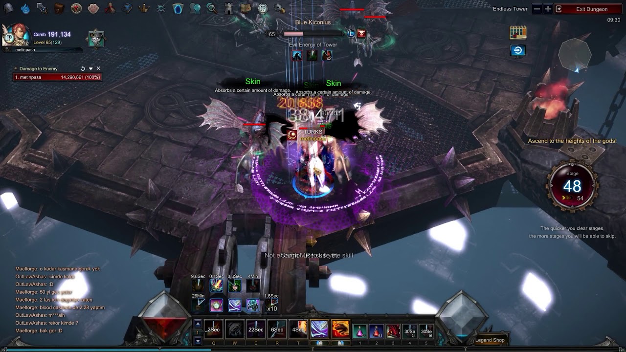 Mu Legend - Endless Tower Floor 63 Warmage Solo New Record