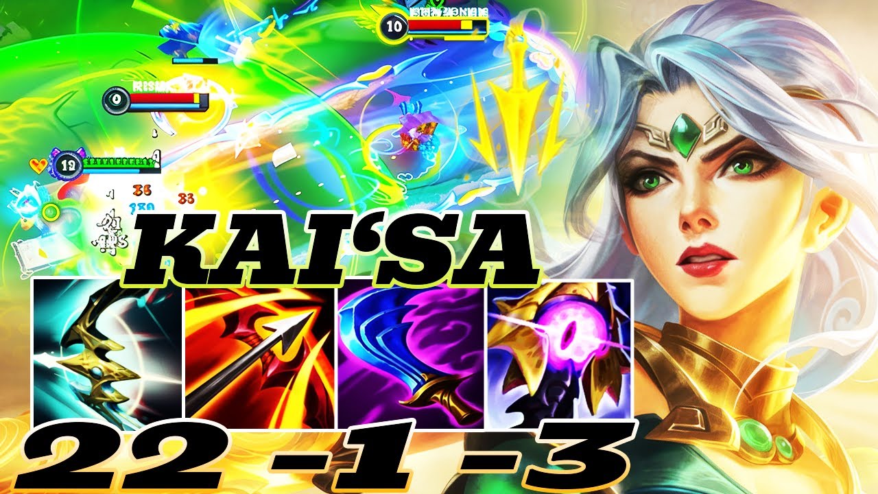 WILD RIFT KAI‘SA ADC GAMEPLAY | 22 -1 -3 MVP | KAI‘SA BUILD RUNES