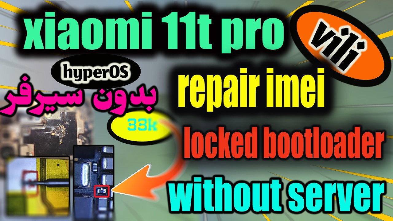 repair imei xiaomi 11T pro (vili) dual sim without server || HYPEROS
