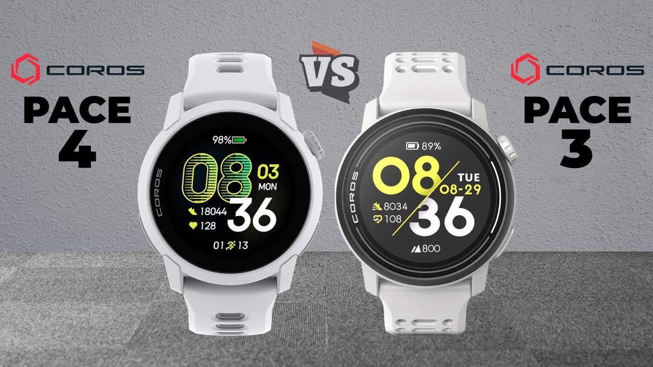 COROS PACE 4 vs COROS PACE 3 Smartwatch Comparison