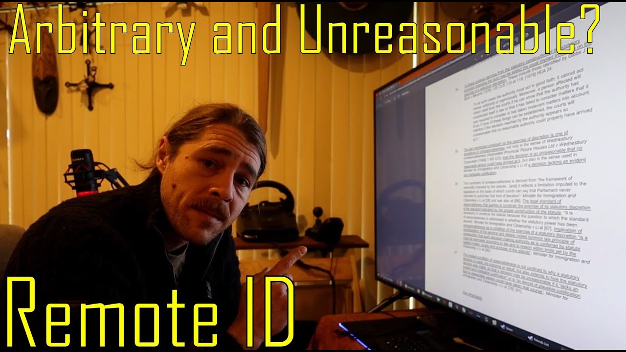 No Remote ID - Is It Arbitrary and Unreasonable?