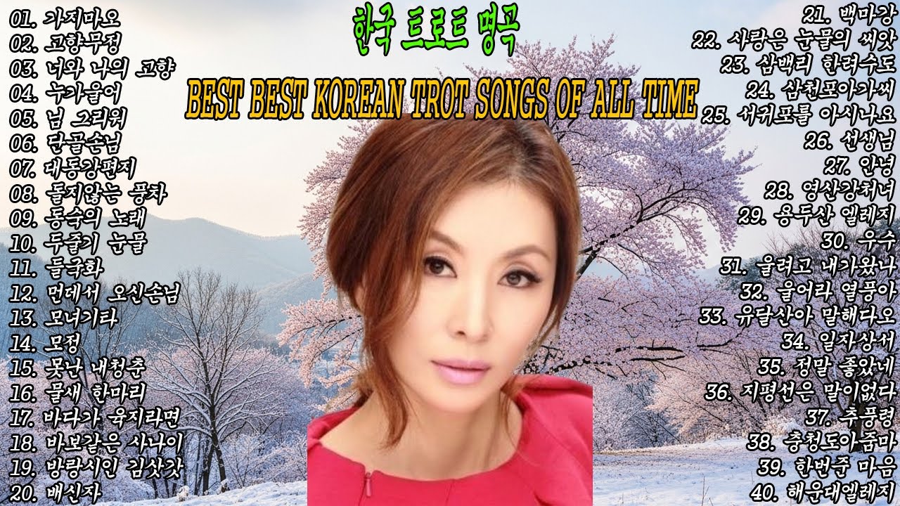 이민숙 베스트 40곡 | 추억의 정통 트로트 명곡 모음 (바다가 육지라면, 동숙의 노래, 백마강)