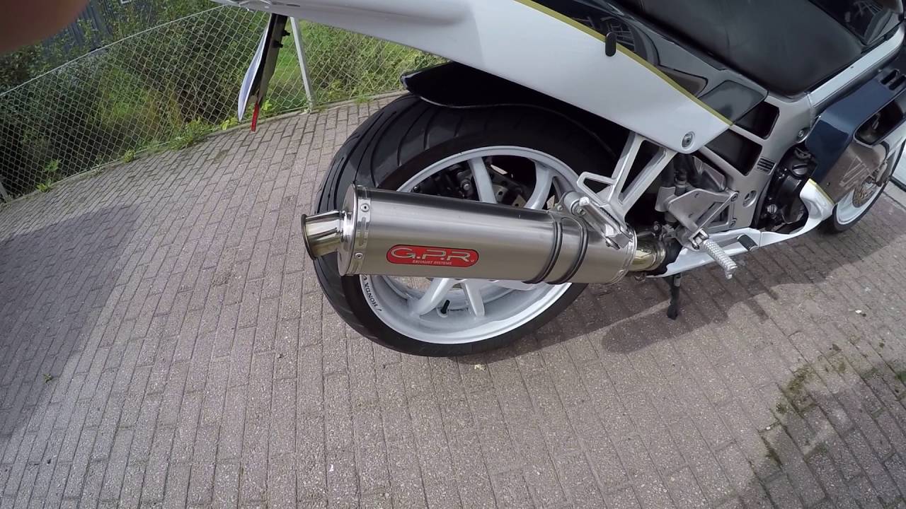 HONDA VFR750F RC36 1990 GPR SLIPON EXHAUST SOUND