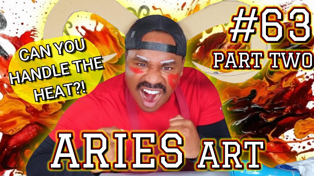 Abstract Aries Painting: Zodiac Art Tutorial (Part 2) | LARC #63